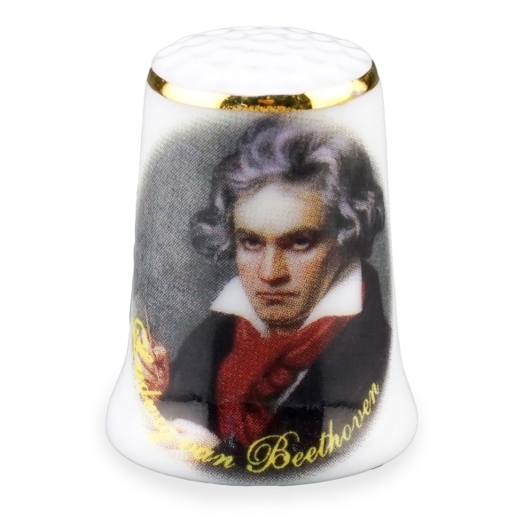 Picture of Thimble Porcelain "Ludwig van Beethoven"