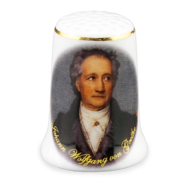 Picture of Thimble Porcelain "Johann Wolfgang von Goethe"