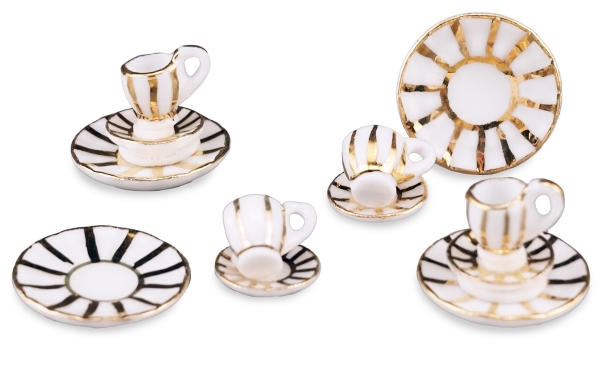 Picture of Coffee setting for Four - design "French Gold" 