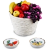 Picture of Filled Fruitbowl with two porcelain plates