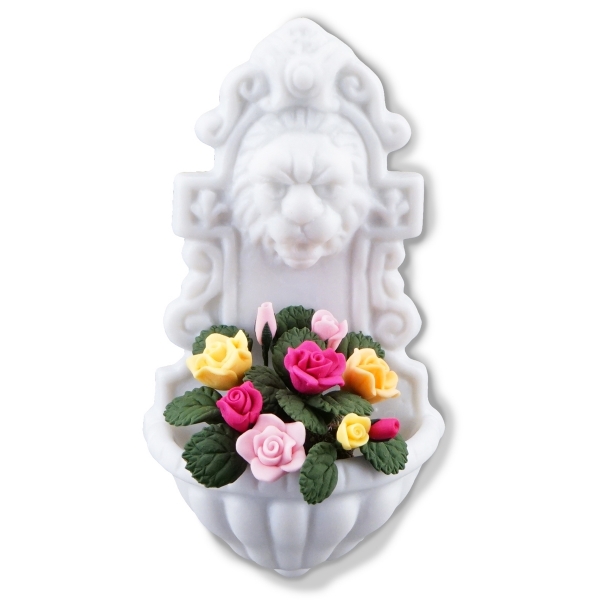 Picture of Gardensink with Lionhead - filled with flowers