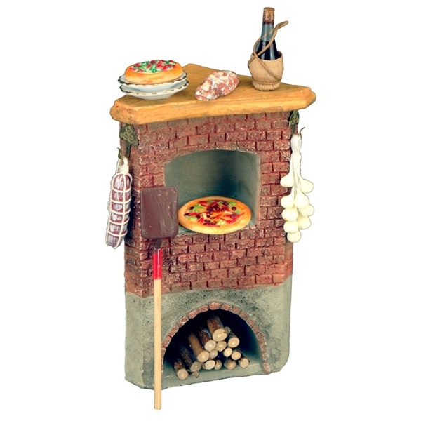 Picture of Brick oven decorated with pizza