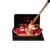 Picture of Tea Set on Tray - Red Luster Design