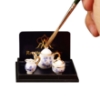 Picture of Tea Pot Set - Blue Onion Gold Design