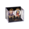 Bild von 2 Wandteller mit Ständer - Dekor Mozart und Bach