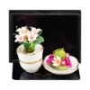 Picture of Rose Flower Decoration with two Pots