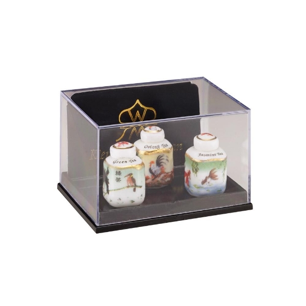 Picture of 3 rectangular asian Tea Boxes 