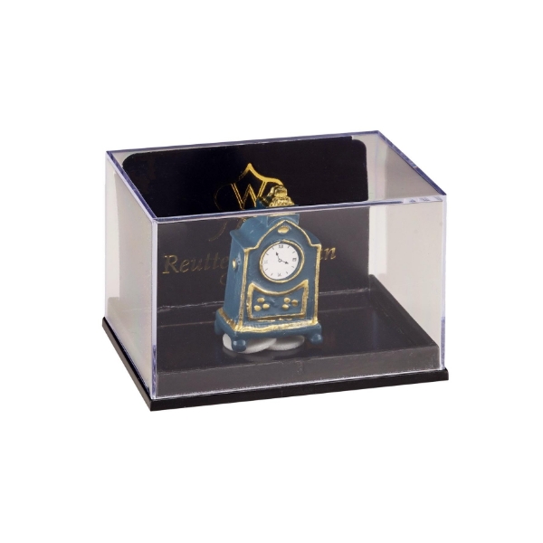 Picture of Blue Fireplace Clock, metal
