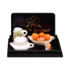 Bild von Orangensaft - Schale mit Orangen, Krug und Saftpresse