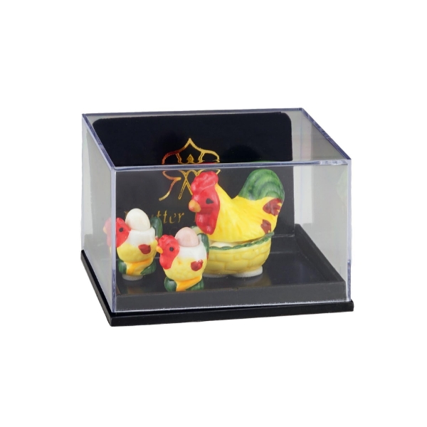 Picture of Eggcup and Egg Cozy - Hen and Chicks