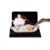 Picture of Tray with Soup Tureen, Ladle and 4 Plates - Blue Onion Gold Design