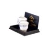 Picture of 2 Flower Planters - Blue Onion Gold Design