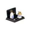 Picture of Coffee Grinder and Storage Box - Blue Onion Gold Design