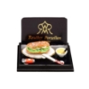 Picture of Sandwich on Serving Plate with Mustard and Knive