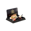 Picture of Sandwich on Serving Plate with Mustard and Knive