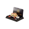 Picture of Sandwich on Serving Plate with Mustard and Knive