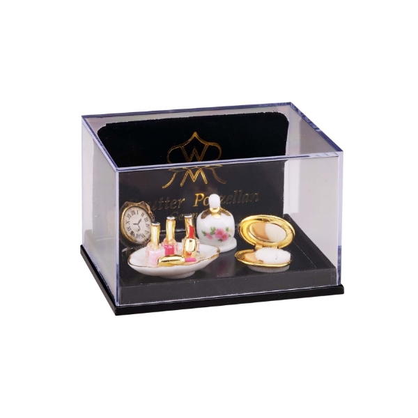 Picture of Makeup Set with Clock and Accessories - Rose Design