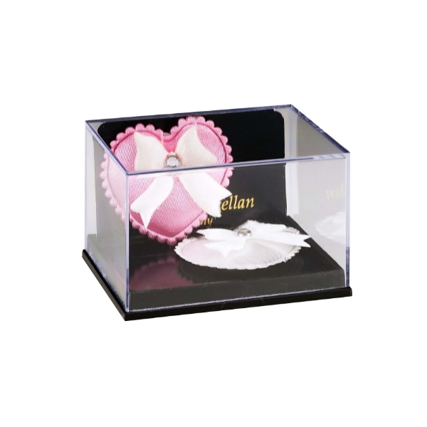 Picture of 2 heart-shaped Pillows - pink and white