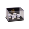 Picture of 4 Miniature Chocolate Mugs - Blue Onion Gold Design