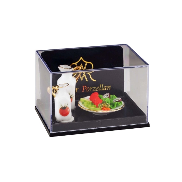 Picture of Salad Dish with Vinegar and Oil - Garden Design