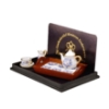 Picture of Tray with Tea Set - Blue Onion Gold Design