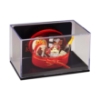 Bild von Ovale Geschenkbox gefüllt mit Schokolade, Champagner, Pralinen und weiteren Köstlichkeiten