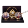 Bild von Kamindekoration Komponisten Bach und Beethoven mit Golduhr