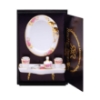 Picture of Bathset with Oval Mirror, Brush and Toothbrush cup - Dresdner Rose Design