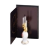 Picture of Candle Holder with 3 Arms and Candles - Dresdner Rose Design 