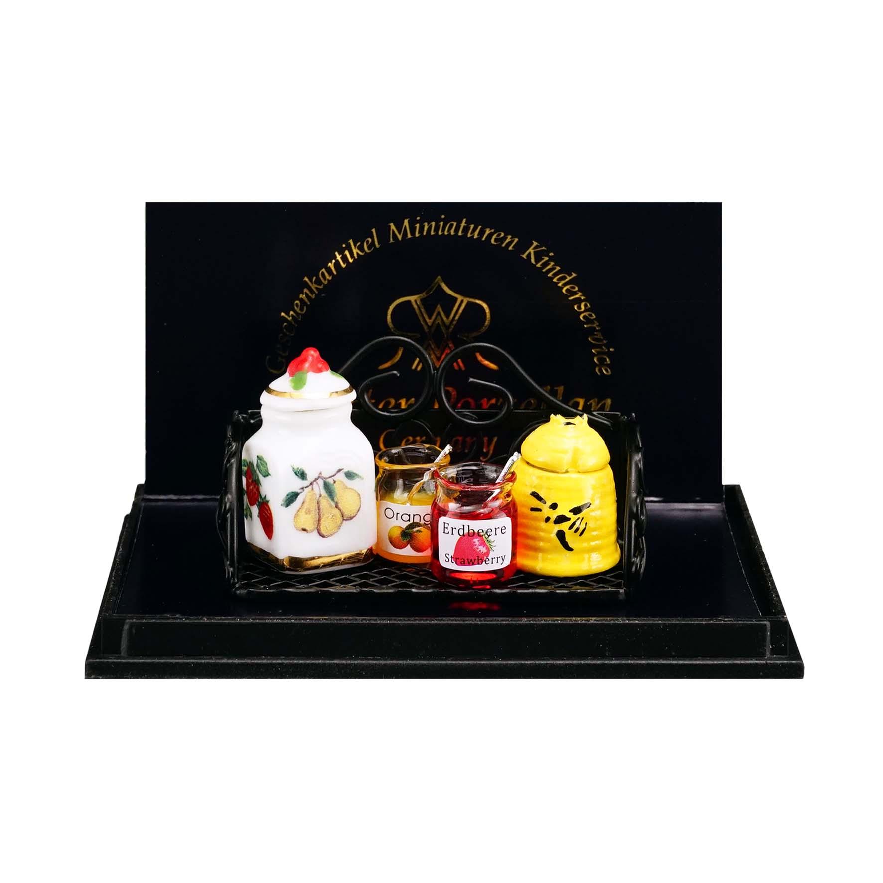Onlineshop der Reutter Miniaturen GmbH.Kitchen Rack with Jam,Honey and ...