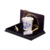 Picture of Cleaning Set with Bucket, Brush and Shovel - Blue Onion Gold Design