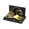 Picture of Firewood with a golden wood holder