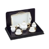 Bild von Tee-Set "Baronesse" - Dekor Weiß mit Goldrand