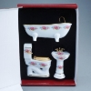 Picture of Bathroom Set 3 Pcs - Dresden Rose Design