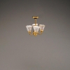 Picture of Ceiling Lamp 4 arms - Gold Checker Design