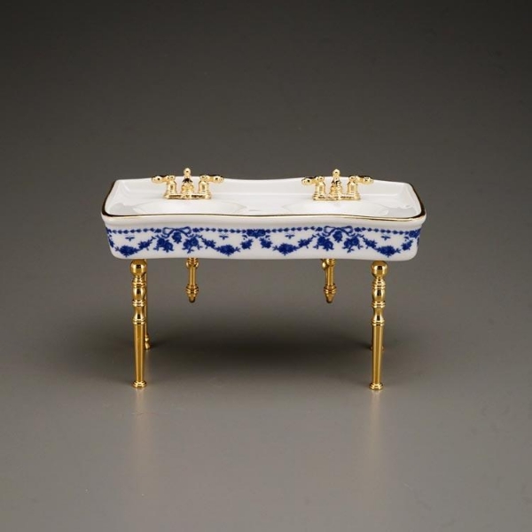 Picture of Double Sink - Blue Sink