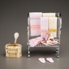 Picture of Towel Stand Silver decorated