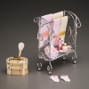 Picture of Towel Stand Silver decorated