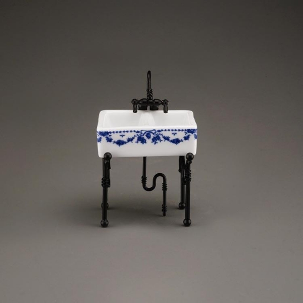 Picture of Small Kitchen Sink - Blue Bow Design 