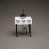 Picture of Small Kitchen Sink - Blue Onion Gold Design 