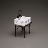 Picture of Small Kitchen Sink - Blue Onion Gold Design 