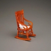 Picture of Rocking Chair wooden with Pillow