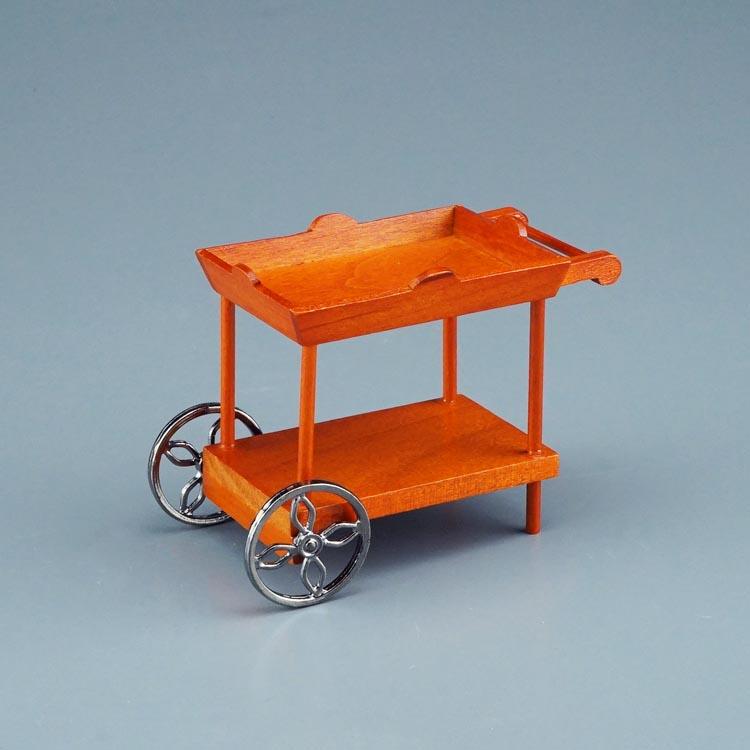der Reutter Miniaturen GmbH.Serving Cart with Metal wheels