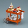 Bild von Servierwagen mit Kaffee und Kuchen