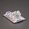 Picture of Teaset on Tray - Royal Blue Design