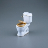 Bild von Toilette - Dekor Weiß