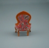 Picture of Red upholstered  Wing Chair