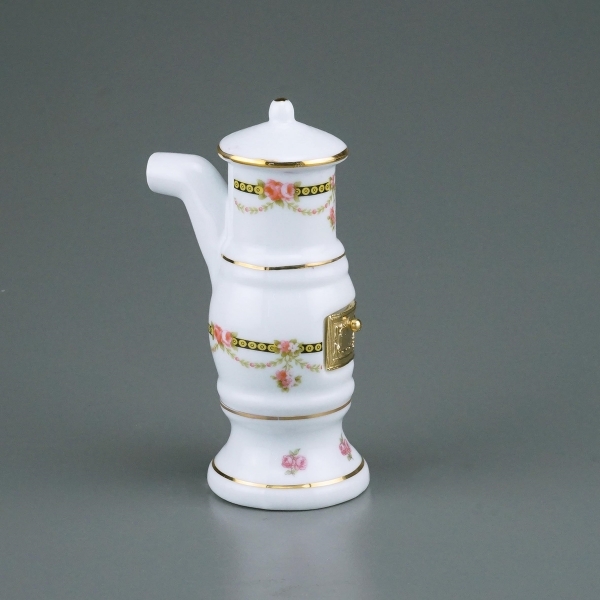 Bild von Badezimmerofen aus Porzellan - Dekor Victoria