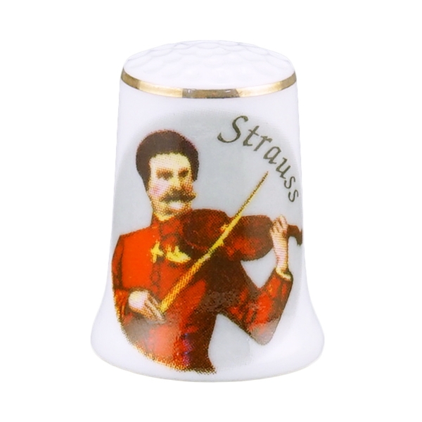 Picture of Thimble Porcelain "Johann Strauss"