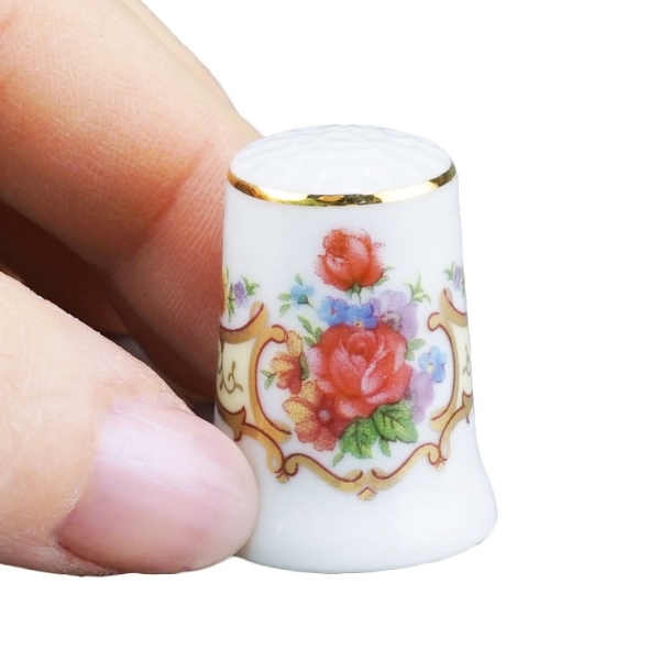 Picture of Thimble Tall "Dresden Rose Royal"